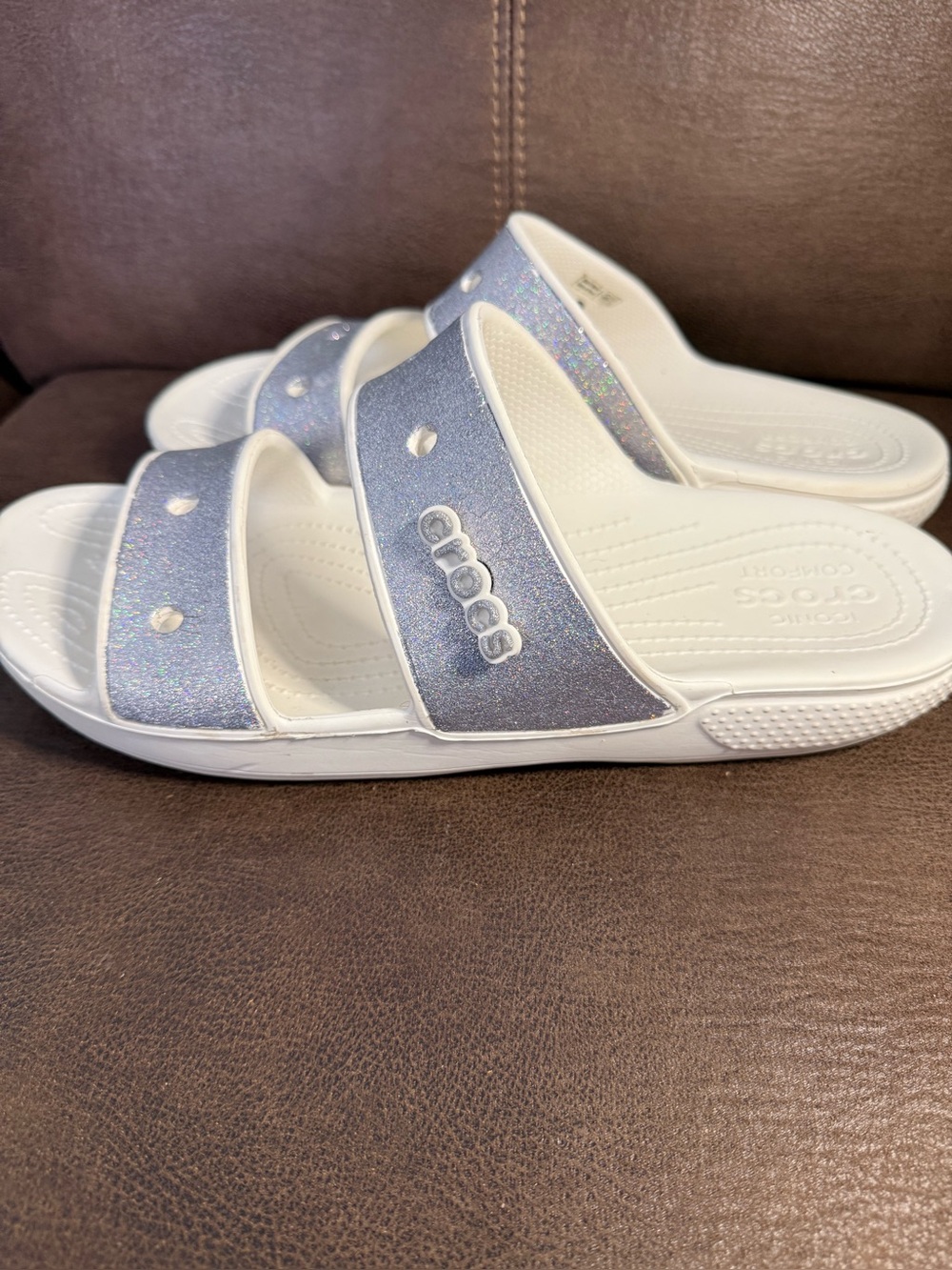 Crocs Classic Glitter II Sandals Slip On Unisex 2 Straps Men’s Size 11 Slides